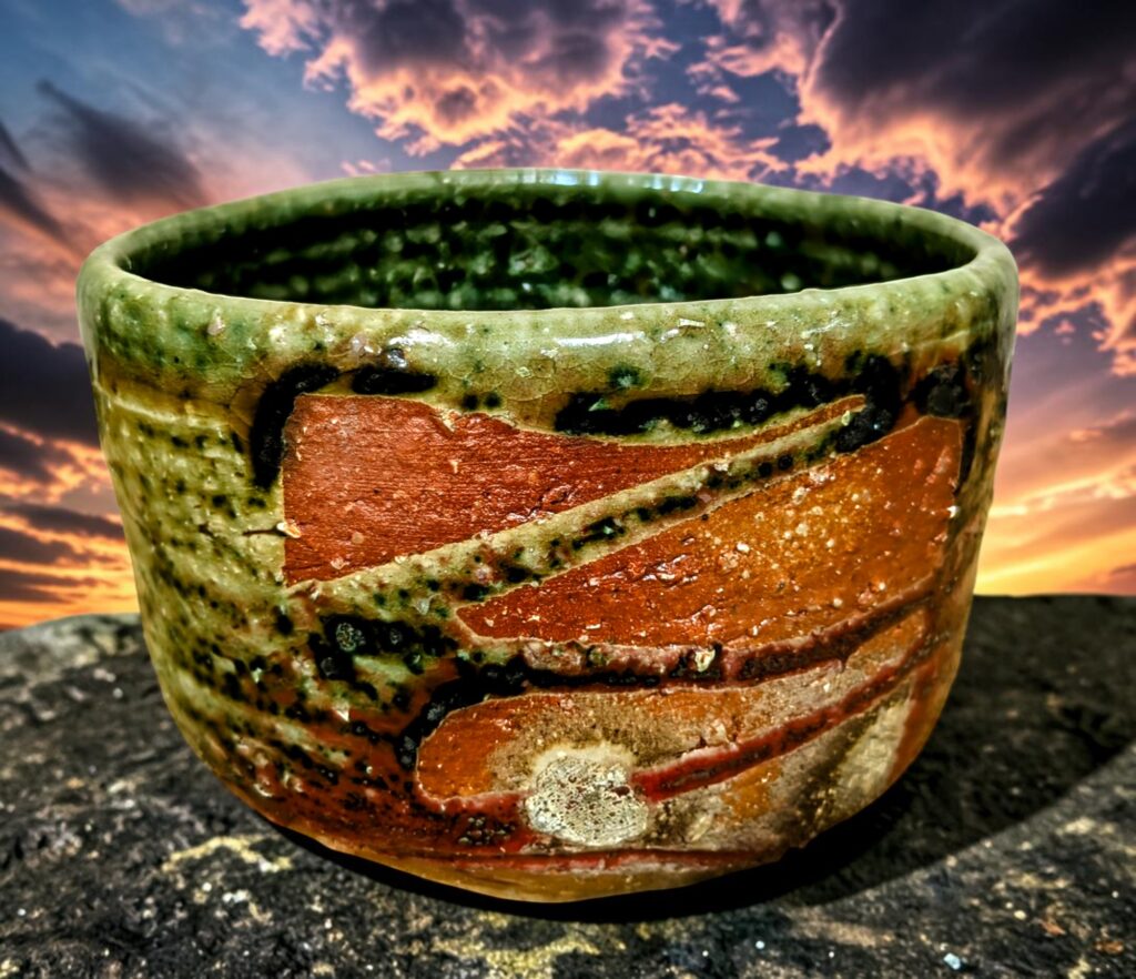 織部茶盌
